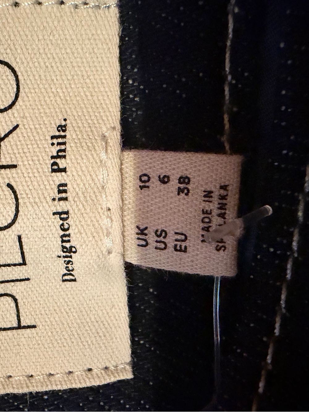 Pilcro bubble hem skirt dark blue. - Picture 3 of 9